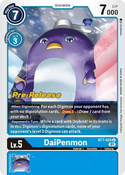 DaiPenmon [BT7-024] [Next Adventure Pre-Release Cards] | Tables and Towers