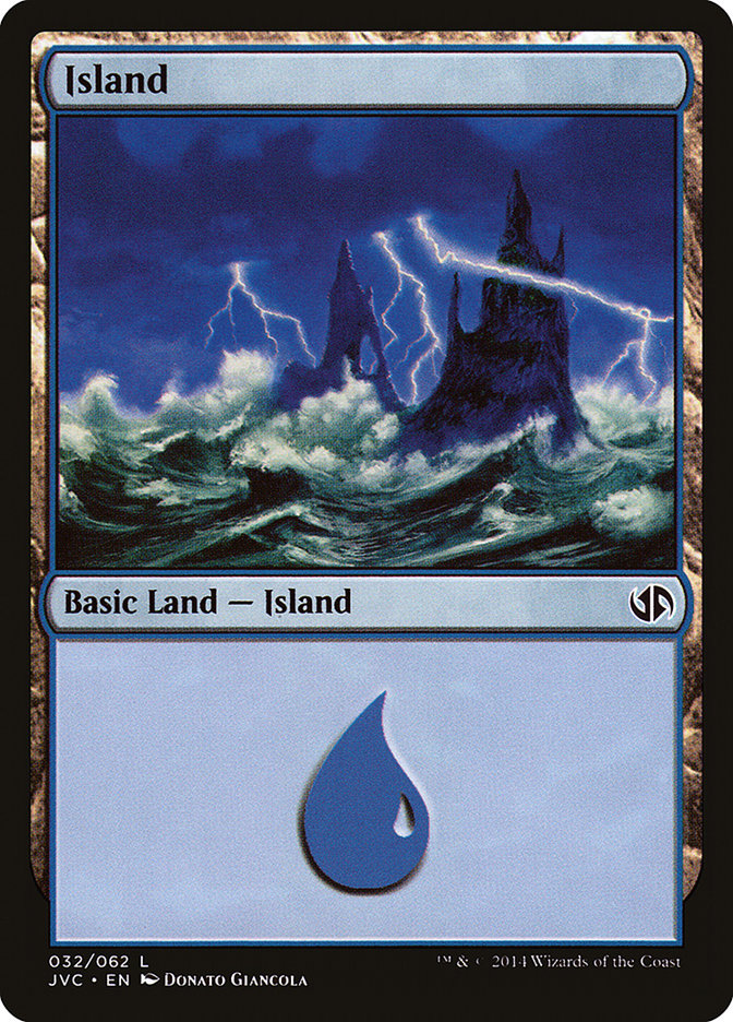 Island (32) [Duel Decks Anthology] | Tables and Towers