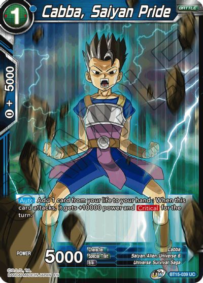 Cabba, Saiyan Pride (BT15-039) [Saiyan Showdown] | Tables and Towers