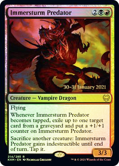 Immersturm Predator [Kaldheim Prerelease Promos] | Tables and Towers