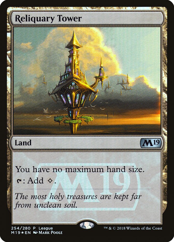 Reliquary Tower (League) [Core Set 2019 Promos] | Tables and Towers