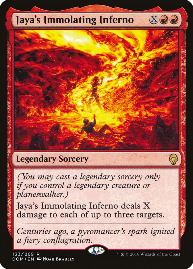 Jaya's Immolating Inferno [Dominaria] | Tables and Towers