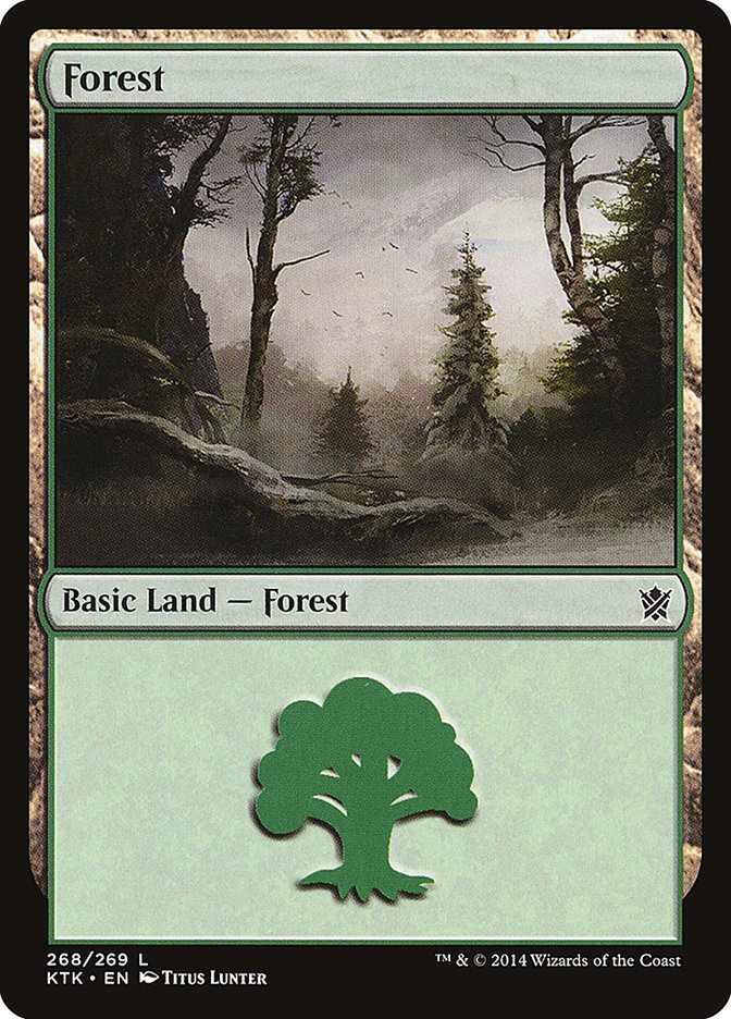 Forest (268) [Khans of Tarkir] | Tables and Towers