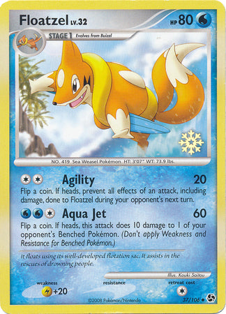 Floatzel (37/106) [Countdown Calendar Promos] | Tables and Towers