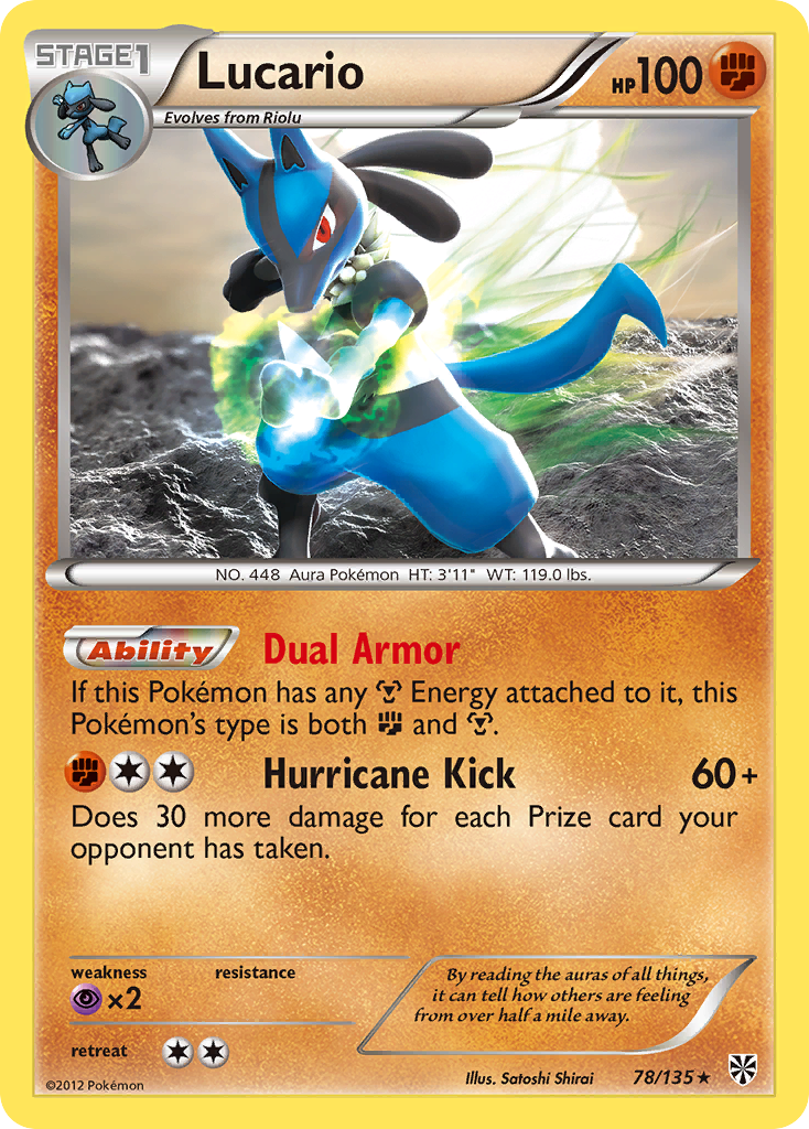 Lucario (78/135) [Black & White: Plasma Storm] | Tables and Towers