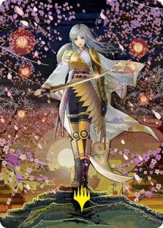 The Wandering Emperor 2 Art Card (Gold-Stamped Signature) [Kamigawa: Neon Dynasty Art Series] | Tables and Towers