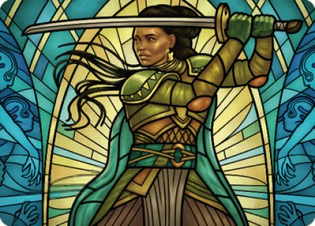 Shanna, Purifying Blade Art Card 2 [Dominaria United Art Series] | Tables and Towers