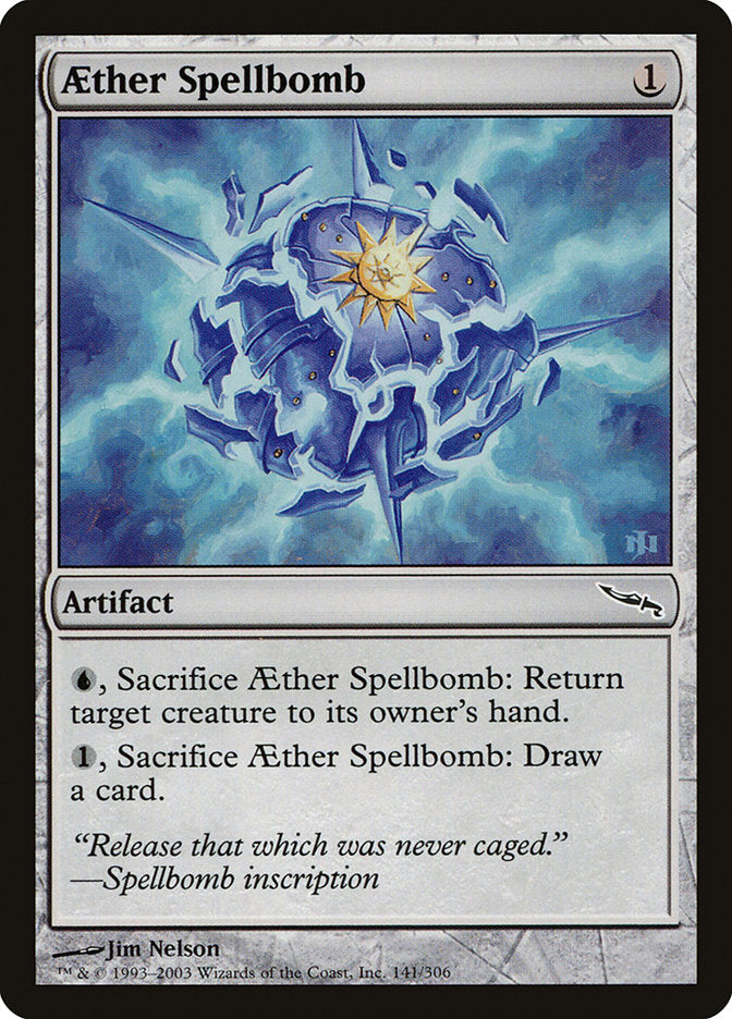 Aether Spellbomb [Mirrodin] | Tables and Towers