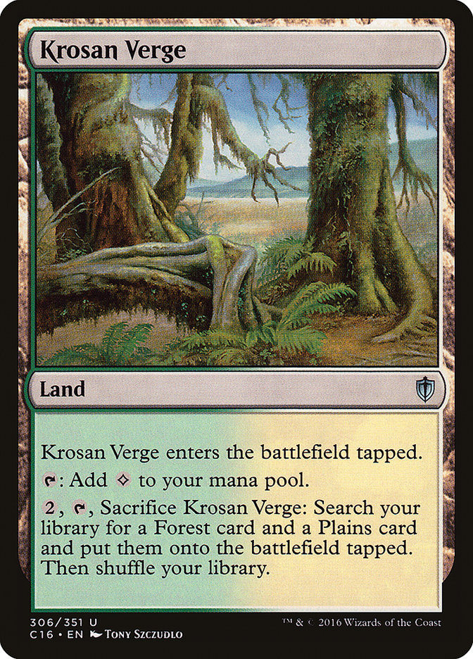 Krosan Verge [Commander 2016] | Tables and Towers