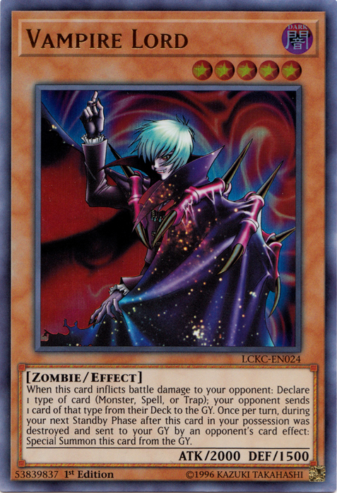 Vampire Lord [LCKC-EN024] Ultra Rare | Tables and Towers