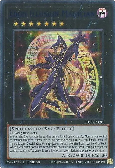 Ebon Illusion Magician (Blue) [LDS3-EN091] Ultra Rare | Tables and Towers