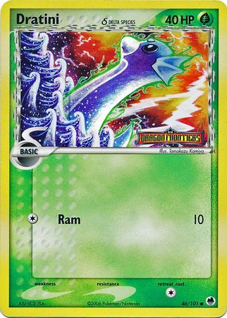 Dratini (46/101) (Delta Species) (Stamped) [EX: Dragon Frontiers] | Tables and Towers