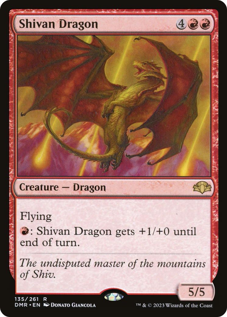 Shivan Dragon [Dominaria Remastered] | Tables and Towers