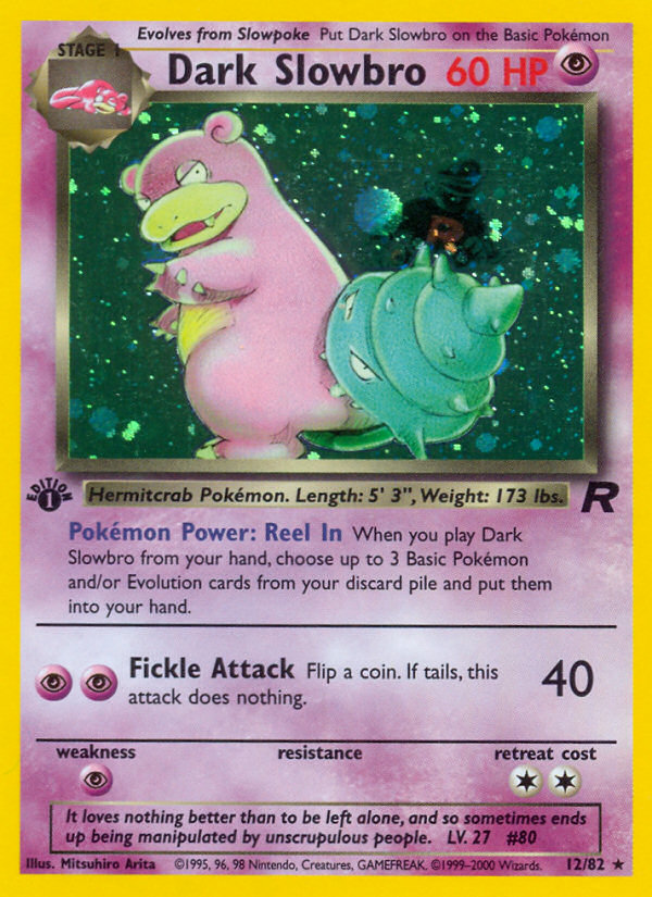 Dark Slowbro (12/82) [Team Rocket 1st Edition] | Tables and Towers