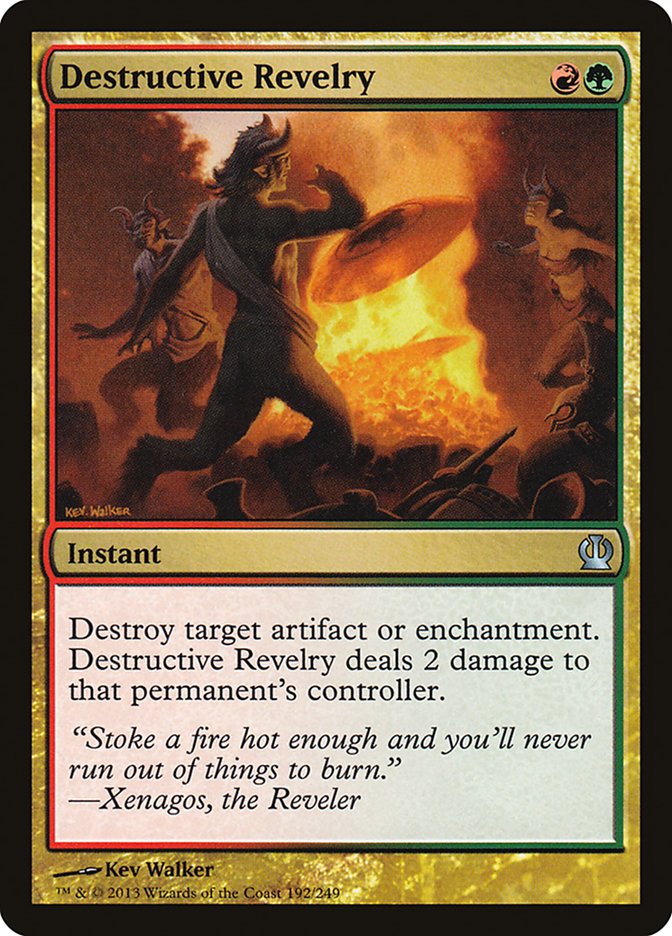 Destructive Revelry [Theros] | Tables and Towers