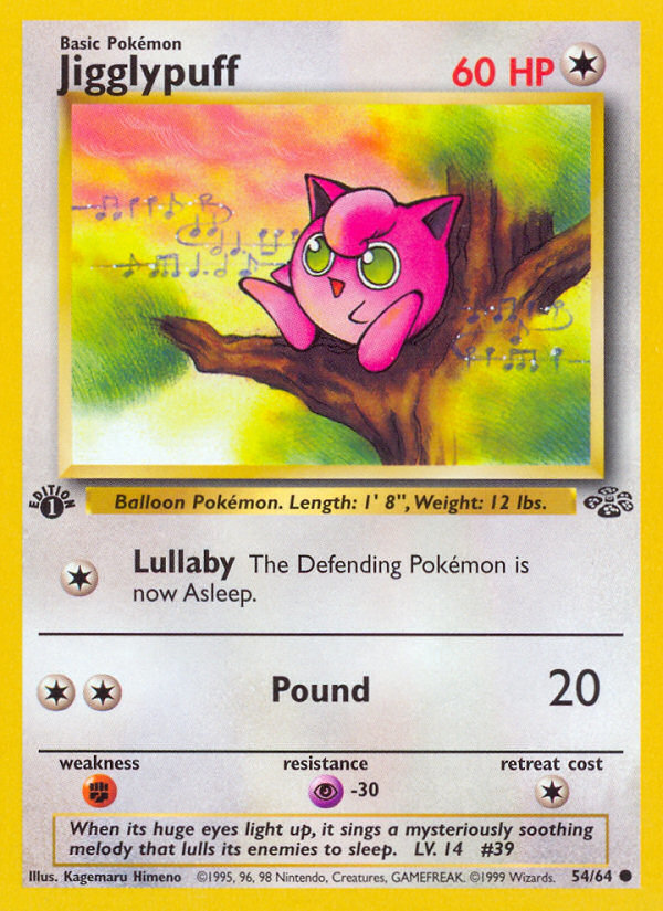 Jigglypuff (54/64) [Jungle 1st Edition] | Tables and Towers