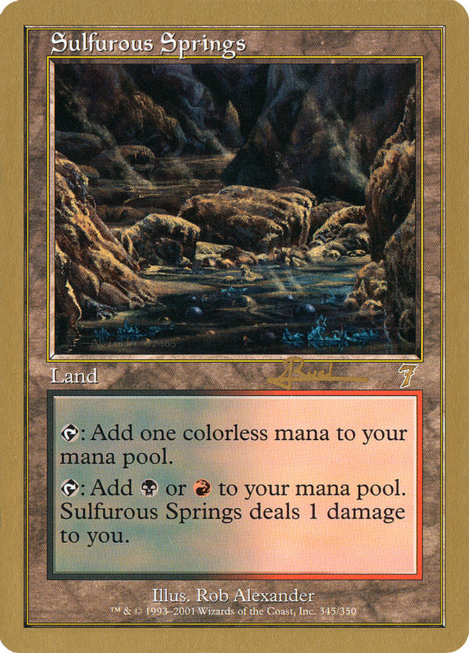 Sulfurous Springs (Antoine Ruel) [World Championship Decks 2001] | Tables and Towers