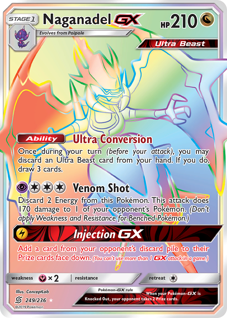 Naganadel GX (249/236) [Sun & Moon: Unified Minds] | Tables and Towers