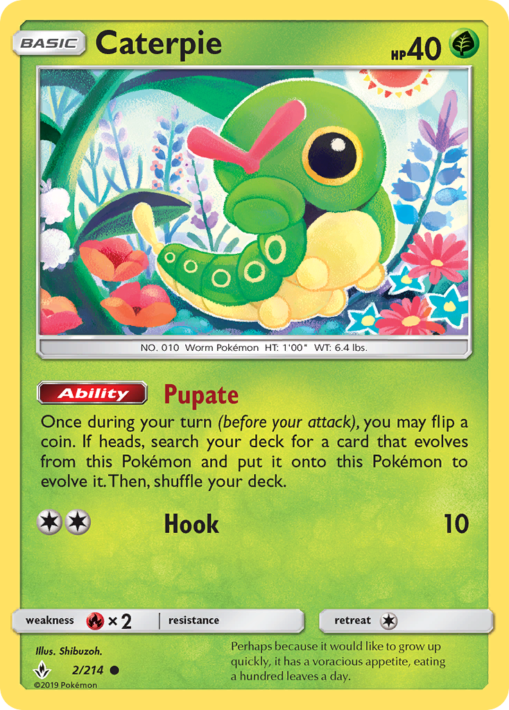 Caterpie (2/214) [Sun & Moon: Unbroken Bonds] | Tables and Towers