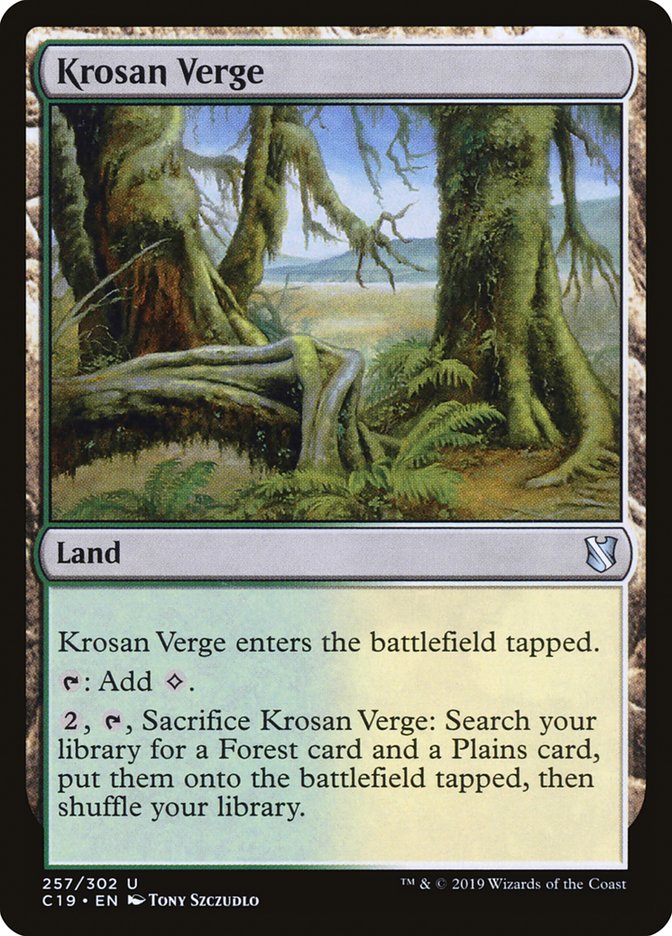 Krosan Verge [Commander 2019] | Tables and Towers