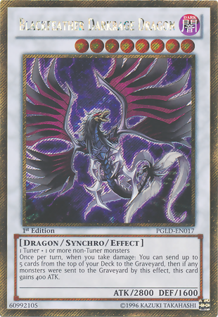 Blackfeather Darkrage Dragon [PGLD-EN017] Gold Secret Rare | Tables and Towers