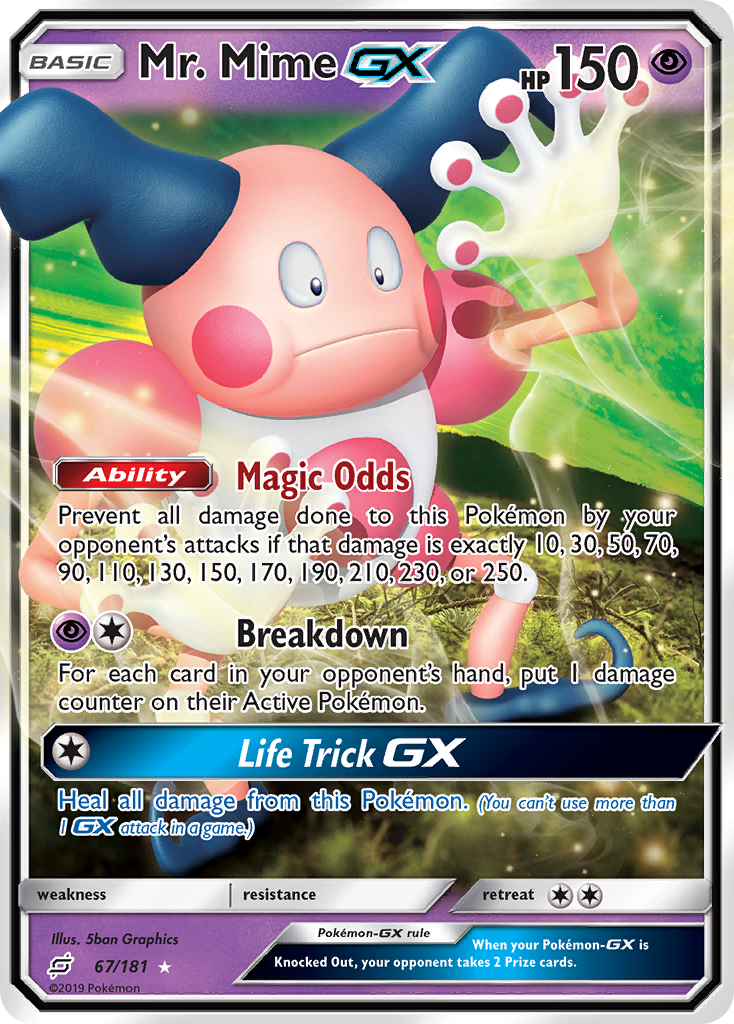 Mr. Mime GX (67/181) [Sun & Moon: Team Up] | Tables and Towers