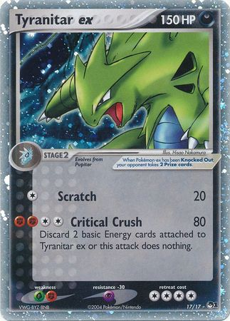 Tyranitar ex (17/17) (Holo) [POP Series 1] | Tables and Towers