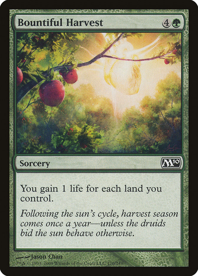 Bountiful Harvest [Magic 2010] | Tables and Towers