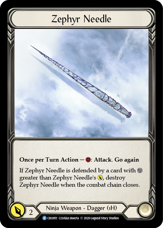 Zephyr Needle [CRU051] (Crucible of War)  1st Edition Normal | Tables and Towers