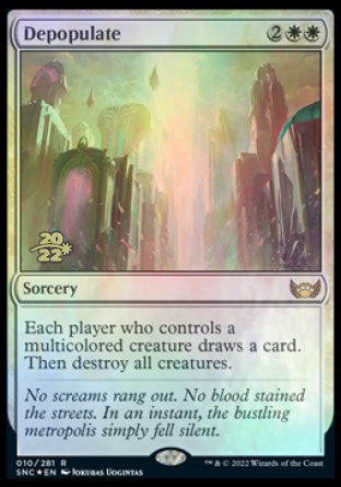Depopulate [Streets of New Capenna Prerelease Promos] | Tables and Towers