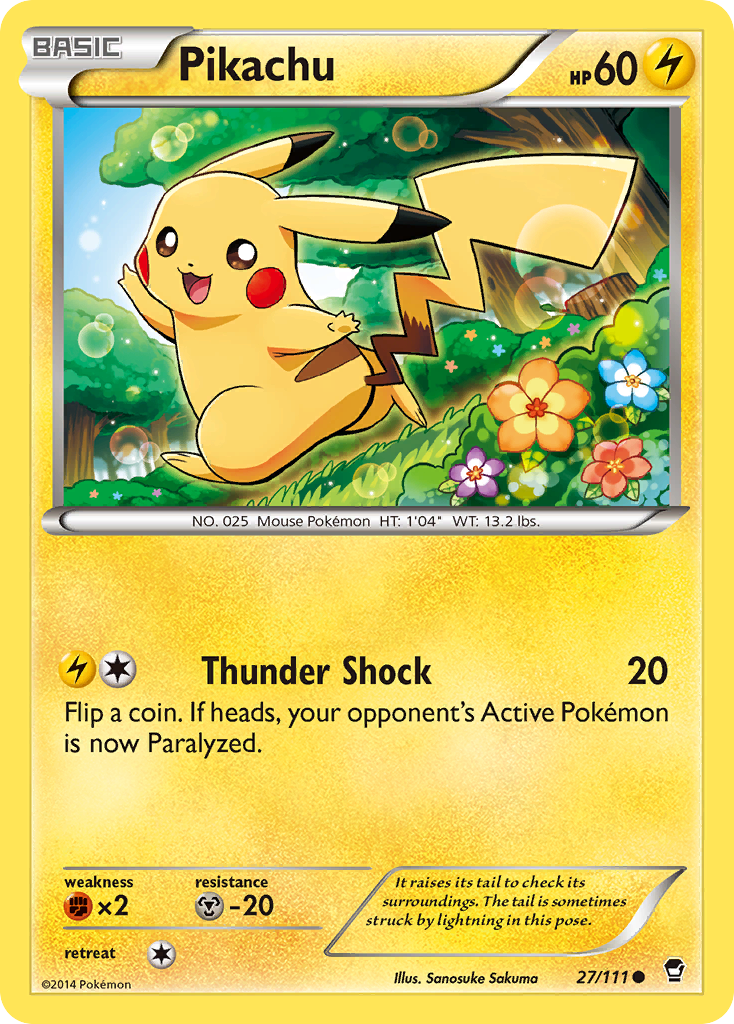 Pikachu (27/111) [XY: Furious Fists] | Tables and Towers