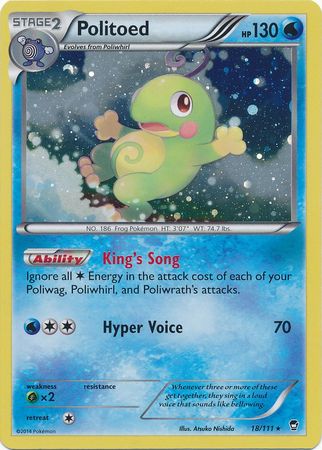 Politoed (18/111) (Cosmos Holo) [XY: Furious Fists] | Tables and Towers