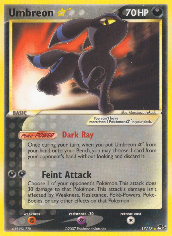 Umbreon Star (17/17) [POP Series 5] | Tables and Towers