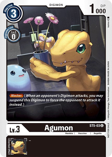 Agumon [ST5-03] (Official Tournament Pack Vol.3) [Starter Deck: Machine Black Promos] | Tables and Towers