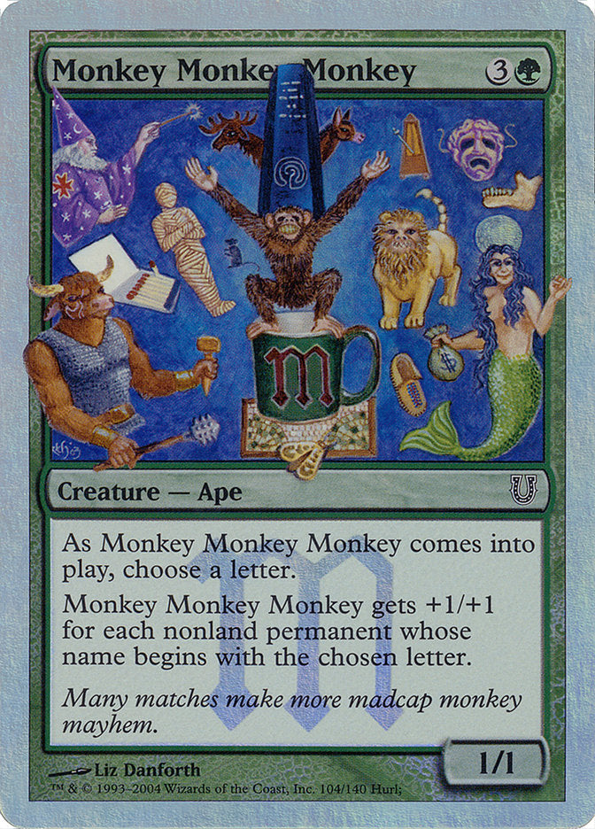 Monkey Monkey Monkey (Alternate Foil) [Unhinged] | Tables and Towers