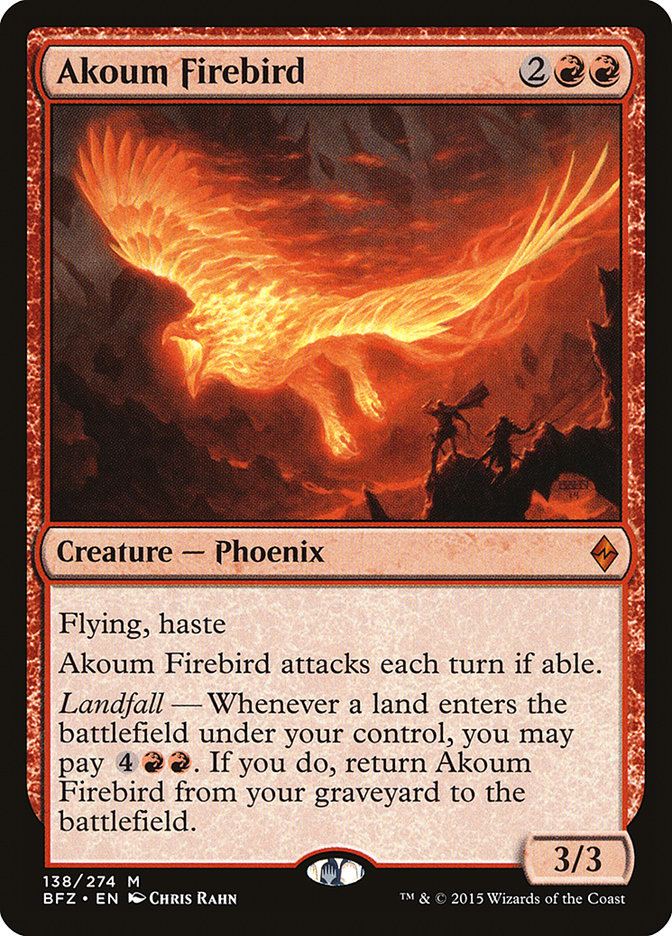 Akoum Firebird [Battle for Zendikar] | Tables and Towers