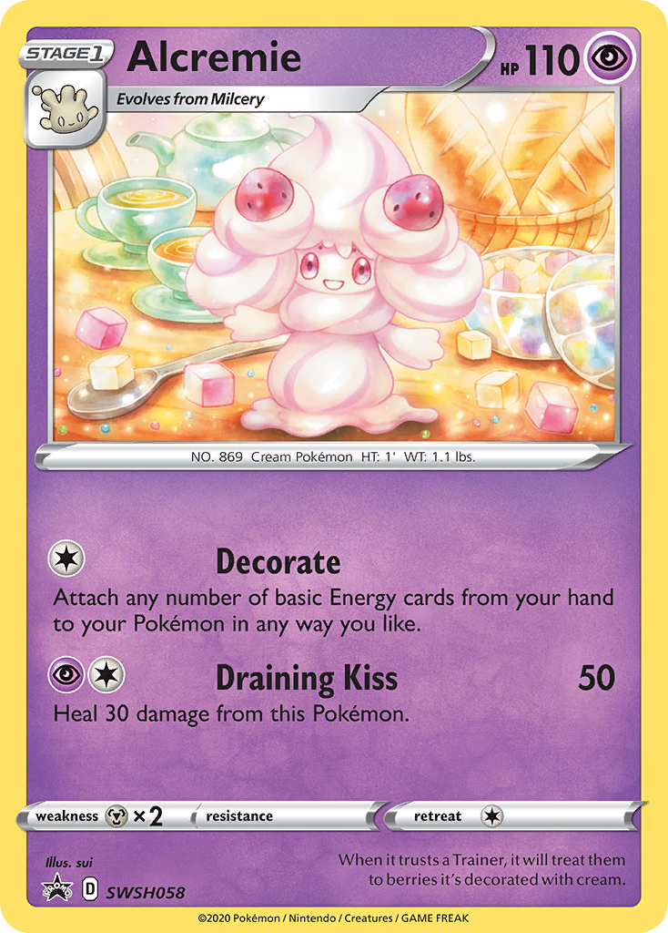 Alcremie (SWSH058) [Sword & Shield: Black Star Promos] | Tables and Towers