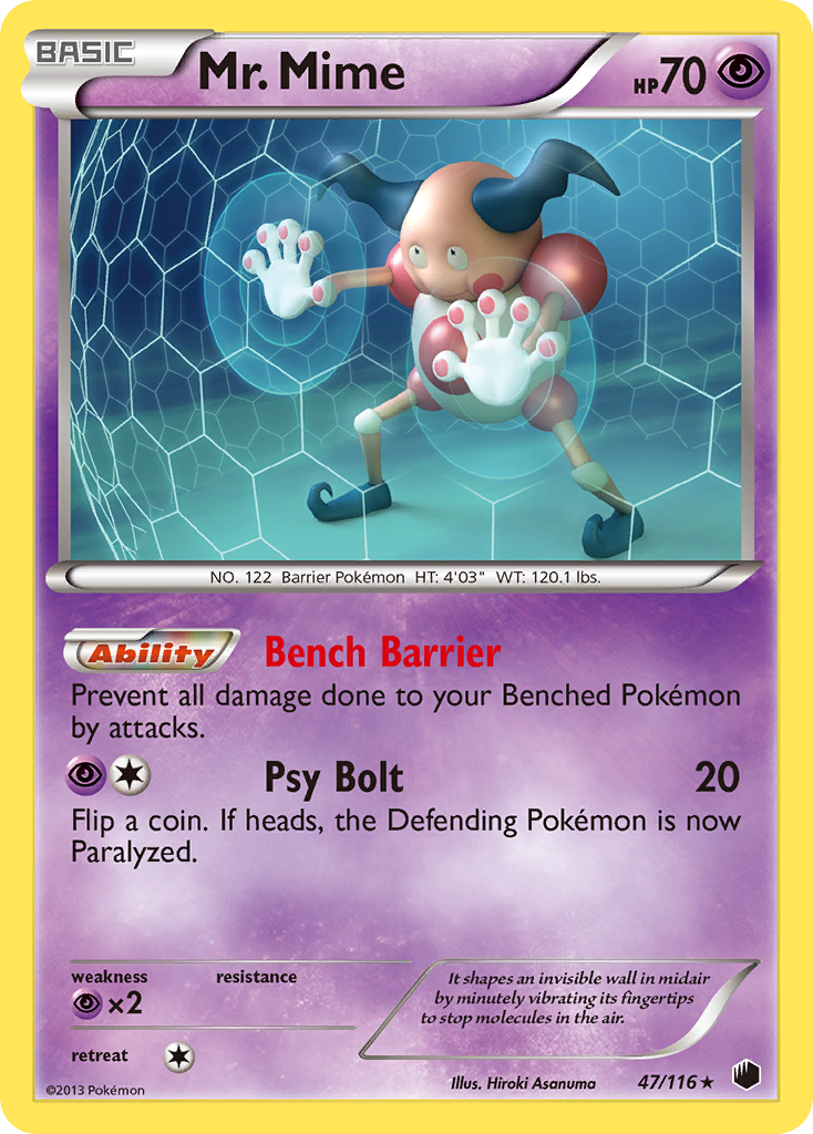 Mr. Mime (47/116) [Black & White: Plasma Freeze] | Tables and Towers