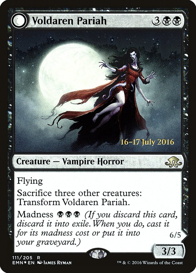 Voldaren Pariah // Abolisher of Bloodlines [Eldritch Moon Prerelease Promos] | Tables and Towers