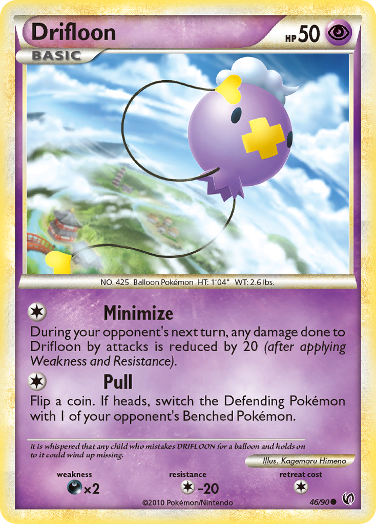 Drifloon (46/90) [HeartGold & SoulSilver: Undaunted] | Tables and Towers