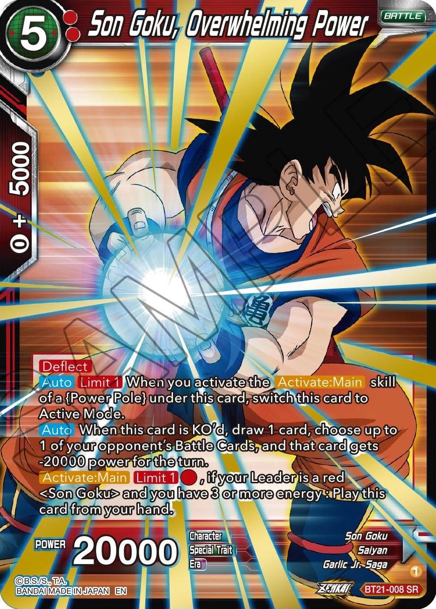 Son Goku, Overwhelming Power (BT21-008) [Wild Resurgence] | Tables and Towers