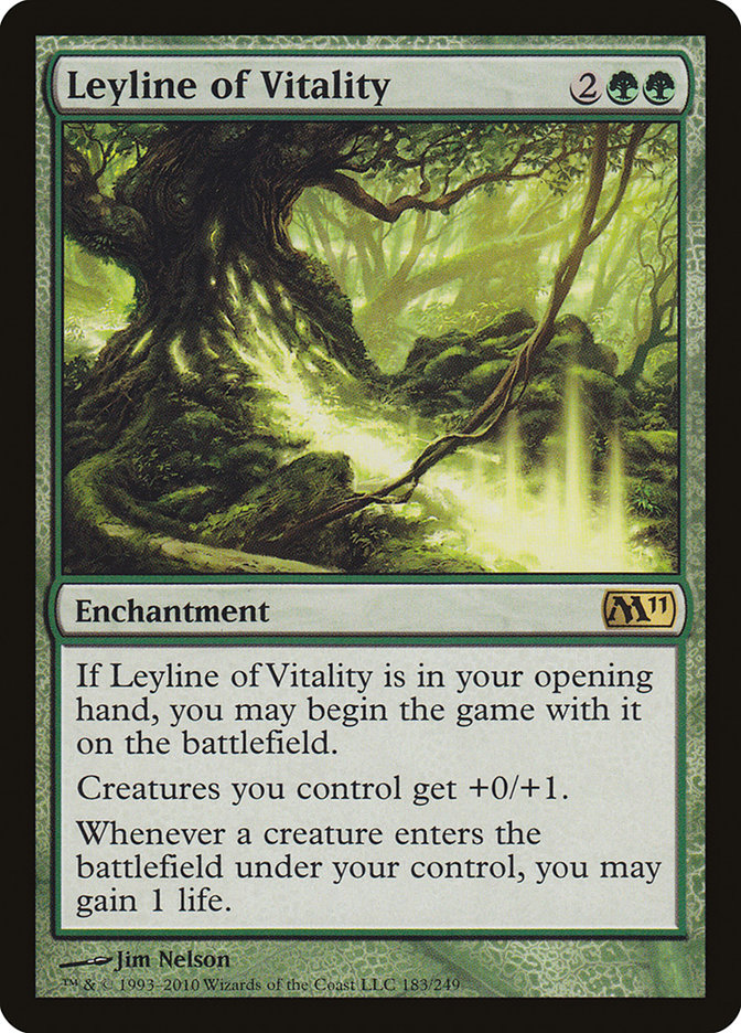 Leyline of Vitality [Magic 2011] | Tables and Towers