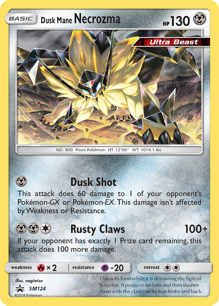 Dusk Mane Necrozma (SM124) [Sun & Moon: Black Star Promos] | Tables and Towers