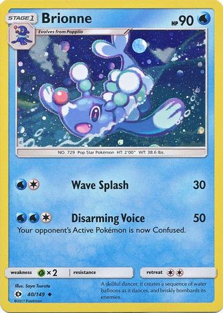 Brionne (40/149) (Cosmos Holo) [Sun & Moon: Base Set] | Tables and Towers