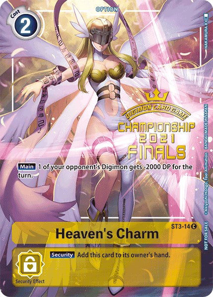 Heaven's Charm [ST3-14] (2021 Championship Finals Tamer's Evolution Pack) [Starter Deck: Heaven's Yellow Promos] | Tables and Towers