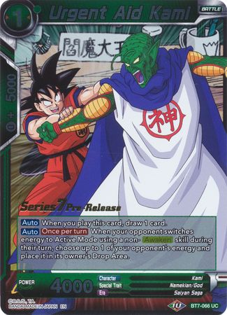 Urgent Aid Kami (BT7-066_PR) [Assault of the Saiyans Prerelease Promos] | Tables and Towers