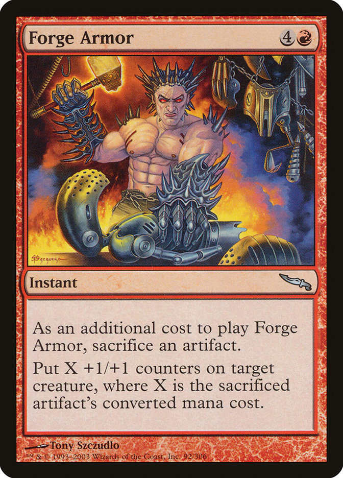 Forge Armor [Mirrodin] | Tables and Towers