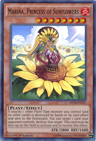 Marina, Princess of Sunflowers [MP14-EN157] Super Rare | Tables and Towers