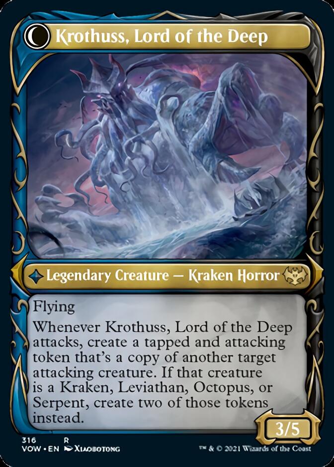 Runo Stromkirk // Krothuss, Lord of the Deep (Showcase Fang Frame) [Innistrad: Crimson Vow] | Tables and Towers