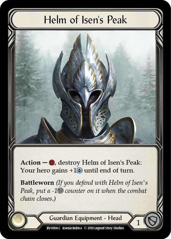 Helm of Isen's Peak [BVO004-C] (Bravo Hero Deck)  1st Edition Normal | Tables and Towers